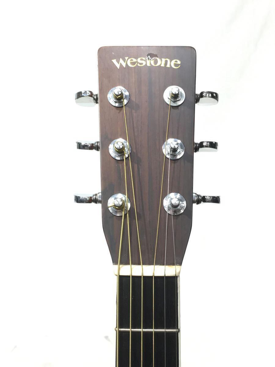 Westone◆W-80/アコースティックギター/本体のみ/1970s/サンバースト系/6弦/ハカランダ3P_画像5