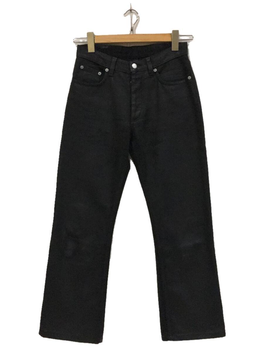 Helmut Lang◆本人期/Coated Black Denim/26/コットン/BLK_画像1