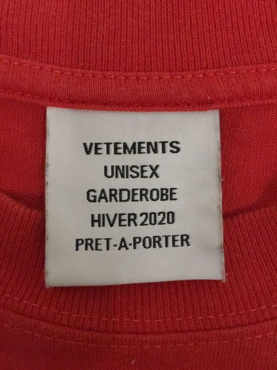 VETEMENTS◆19AW/Back Barcode Patch Over Size Tee/XS/汚れ有//UAH20TR636_画像3