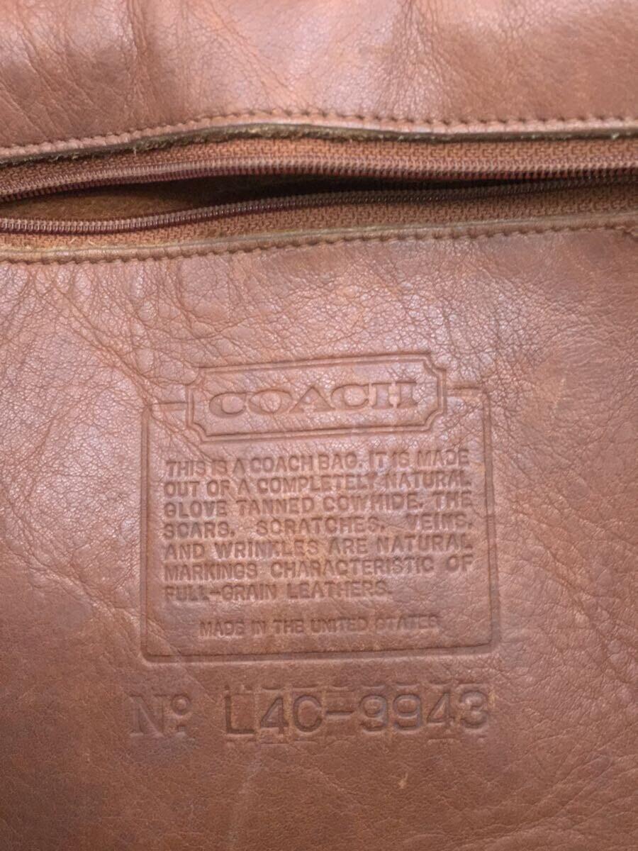 COACH◆OLD COACH/フラップトップデイパック/リュック/オールレザー/オールドコーチ/9943_画像5