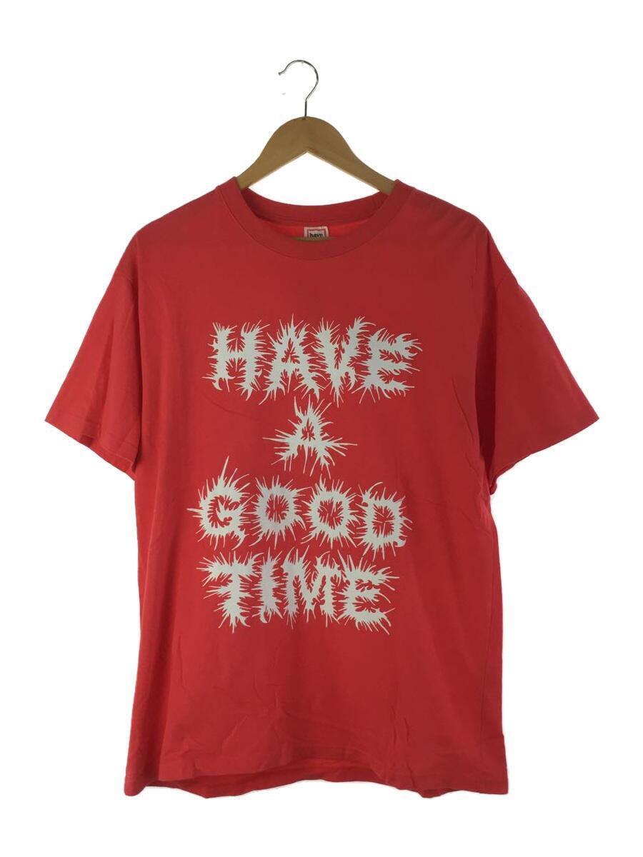 have a good time◆Tシャツ/L/コットン/RED_画像1