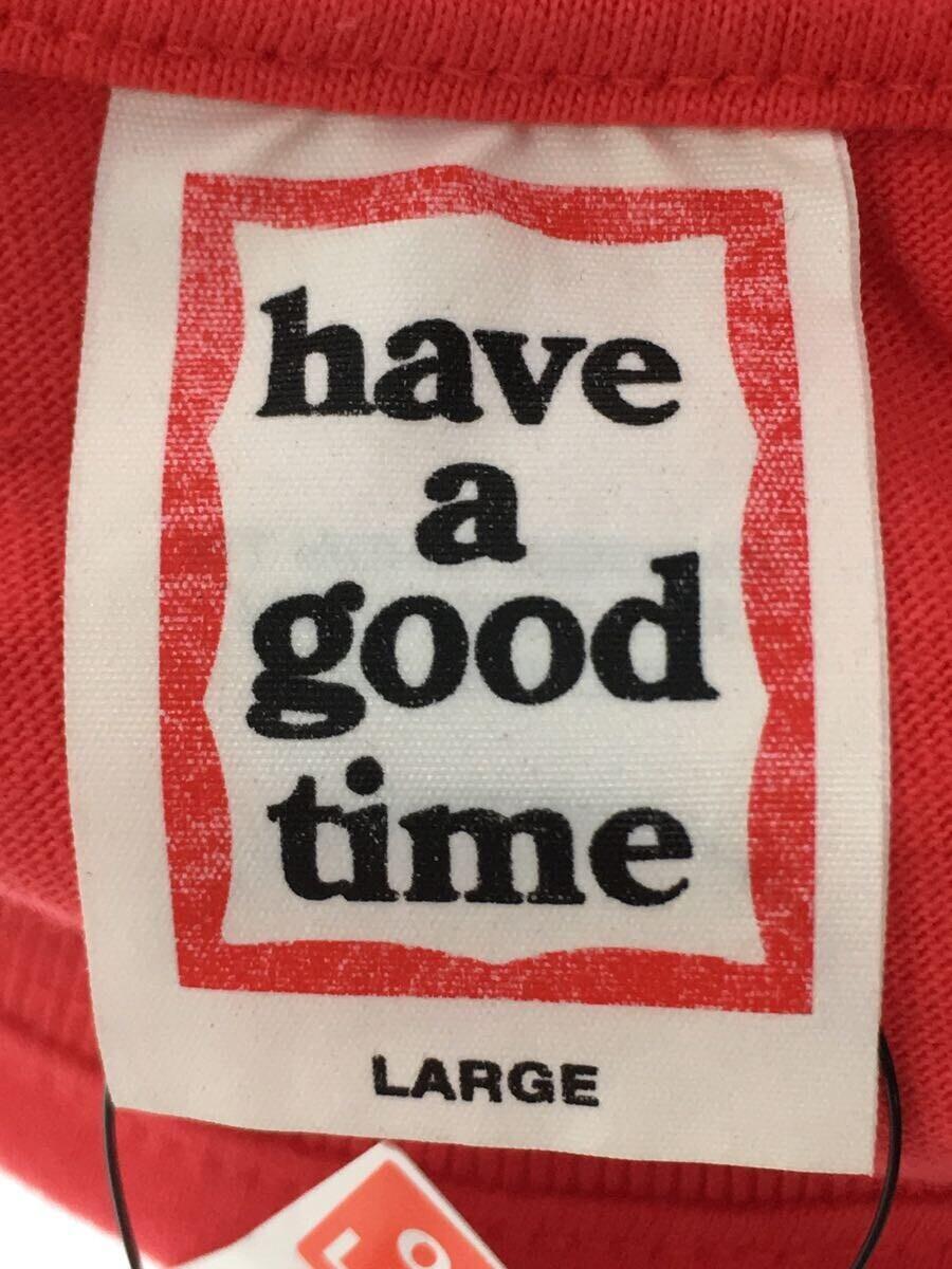 have a good time◆Tシャツ/L/コットン/RED_画像3