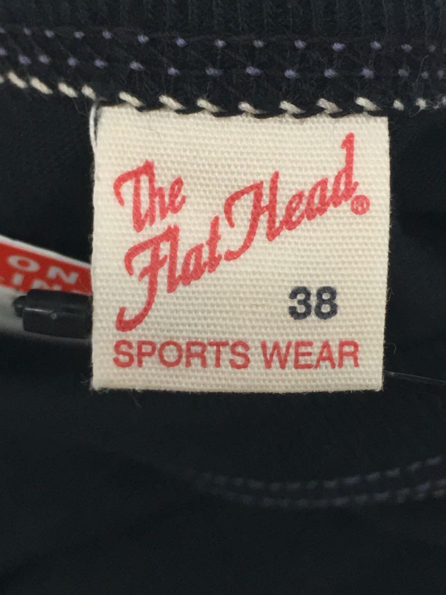 THE FLAT HEAD◆Tシャツ/38/コットン/BLK_画像3