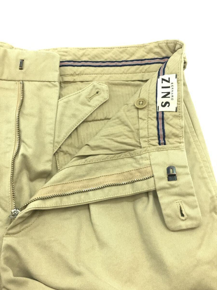 BERNARD ZINS◆UNITED ARROWS別注 CHINO 2PLT/ボトム/40/コットン/BEG/1114-343-5976_画像3