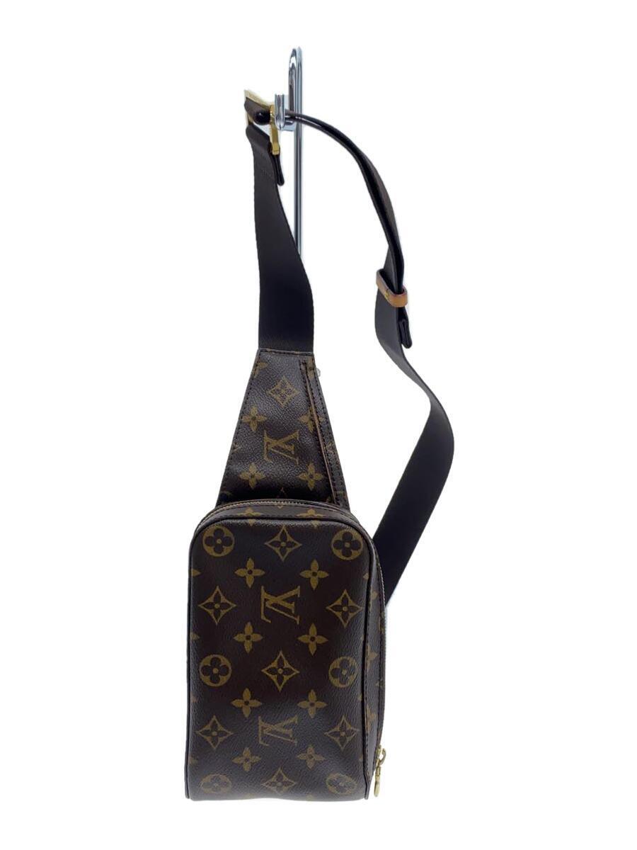 LOUIS VUITTON◆ジェロニモス_モノグラム・キャンバス_BRW/レザー/BRW/総柄_画像1