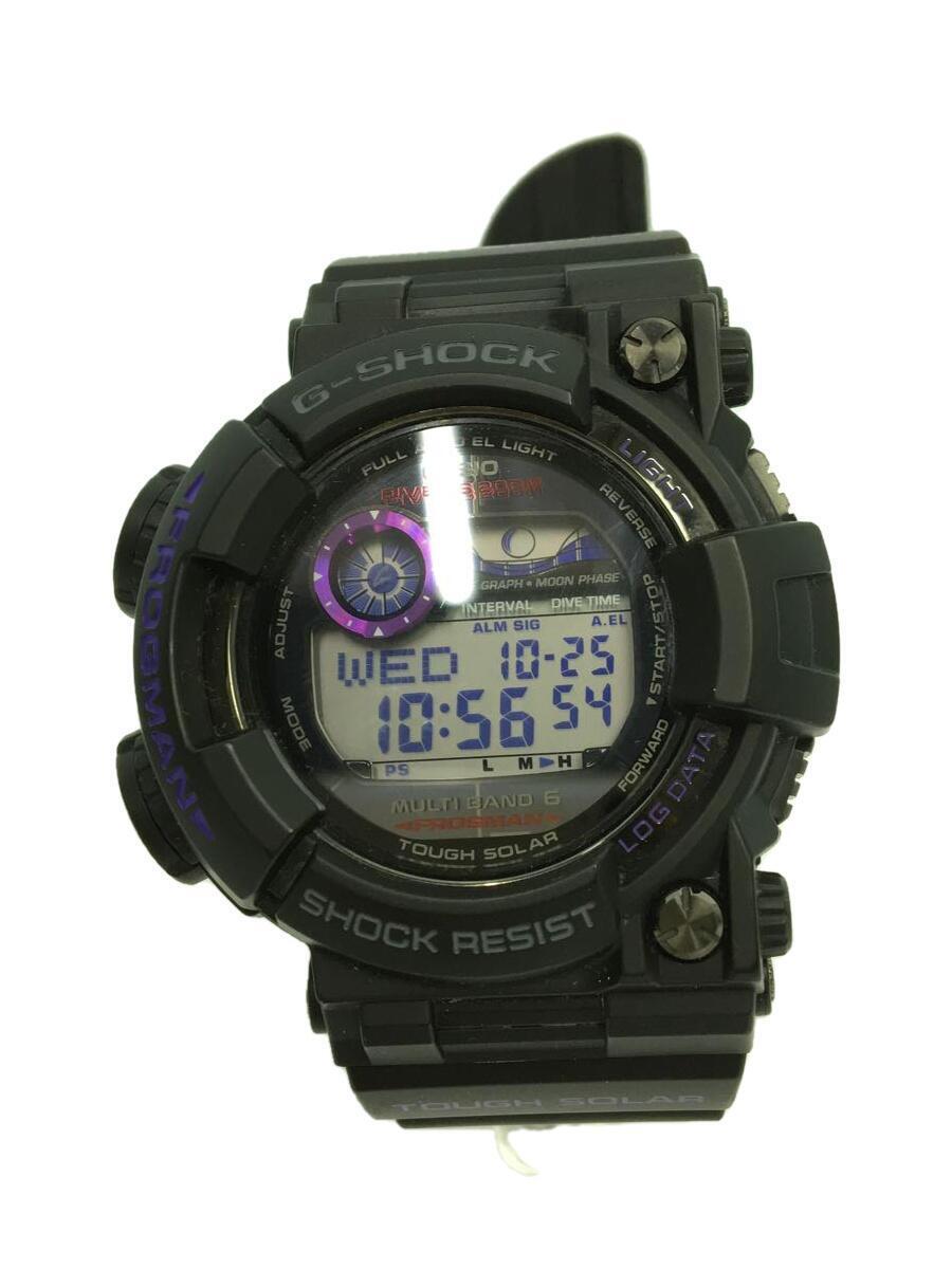 CASIO◆フロッグマン/ソーラー腕時計・G-SHOCK/GWF-1000BP-1JF/デジタル/BLK_画像1