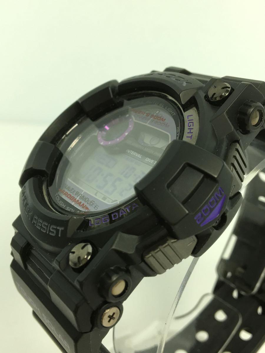 CASIO◆フロッグマン/ソーラー腕時計・G-SHOCK/GWF-1000BP-1JF/デジタル/BLK_画像8