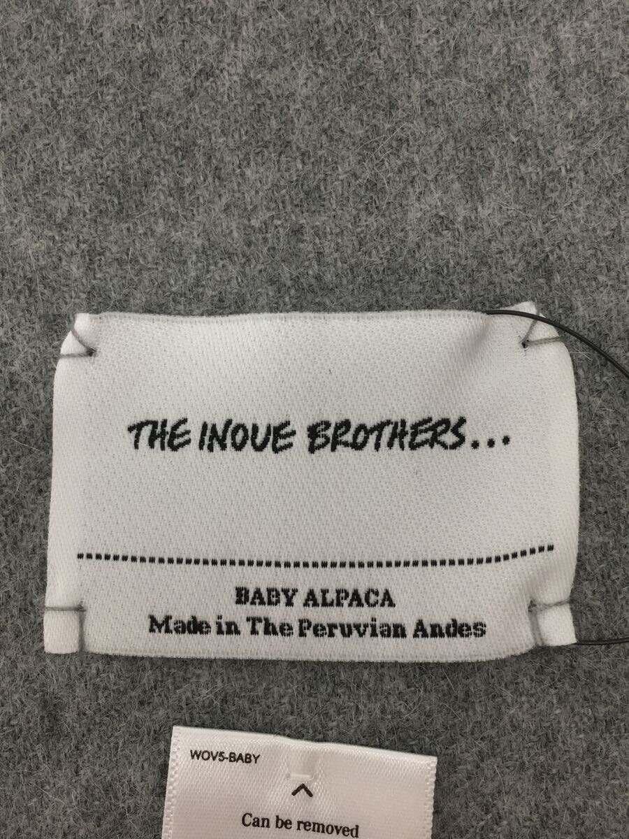 THE INOUE BROTHERS...◆マフラー/アルパカ/GRY/無地/メンズ_画像2
