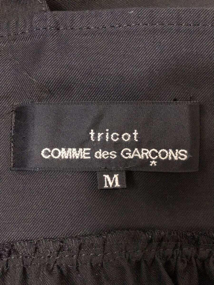 tricot COMME des GARCONS◆ジャンパースカート/ノースリーブワンピース/M/ウール/BLK/TH-A001/AD2021_画像3