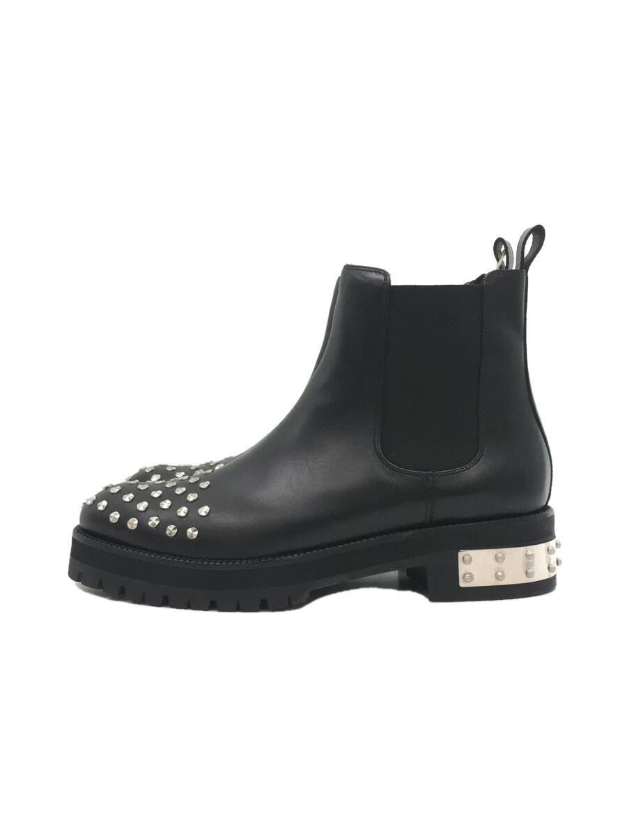 Alexander McQueen◆サイドゴアブーツ/39.5/BLK/レザー/462303