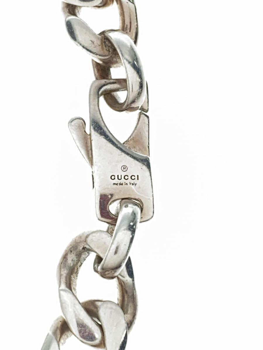 超可爱 GUCCI◇ブレスレット/SV925/シルバー/メンズ/喜平/チェーン/ID