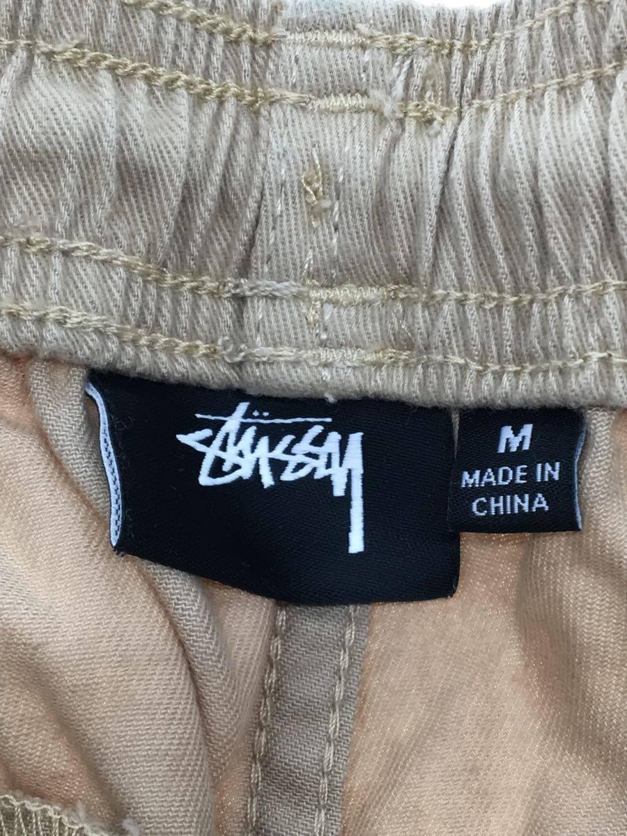 STUSSY◆ショートパンツ/M/コットン/BEG/無地/112231_画像4