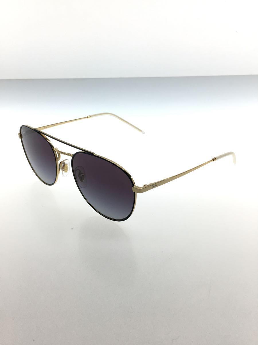 Ray-Ban◆サングラス/ウェリントン/メタル/GLD/BLK/メンズ/RB3589_画像2