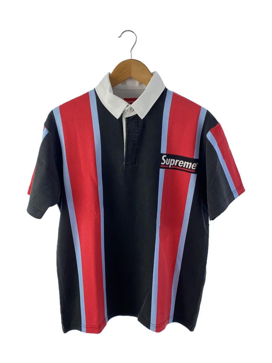 Supreme◆21SS/stripe s/s rugby/ポロシャツ/S/コットン/マルチカラー/ストライプ