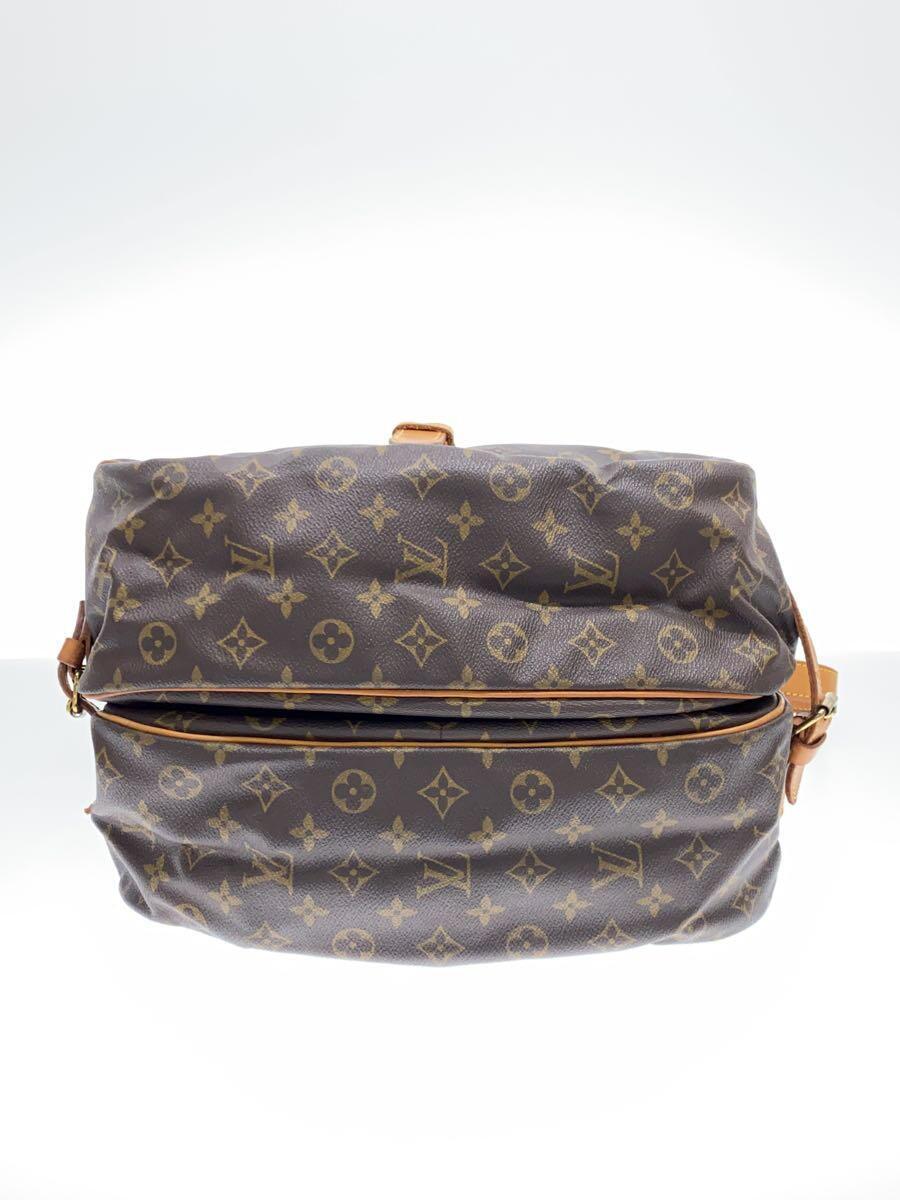 LOUIS VUITTON◆1)ソミュール35_モノグラム・キャンバス_BRW/PVC/BRW/M42254/※ベルト部分劣化有_画像4