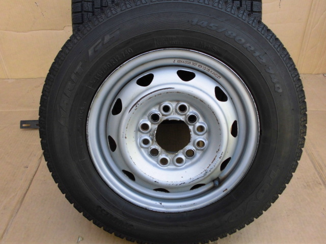 送料激安 ￥3000円～ 軽自動車 ミラ ミニカ アルト 145/80R12 12X4J 12H マルチ 4本 TOYO G5 2010年製_画像6