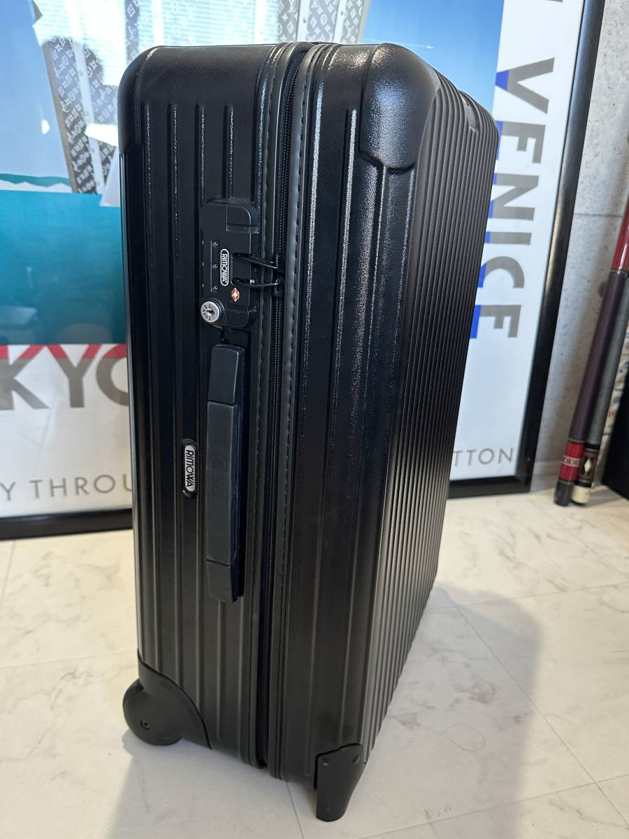 【即決/即納】！綺麗！後期モデル！RIMOWA リモワ SALSA 2輪 スーツケース TSAロック ブラック 黒 ディバイダー付き 851.63 本物 正規品_画像3