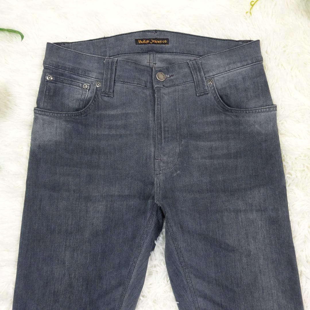 Nudie Jeans ヌーディージーンズ THIN FINN ORG. LIGHTER SHADE ユーズド加工スキニーストレッチデニム W29 ウエスト約75cm