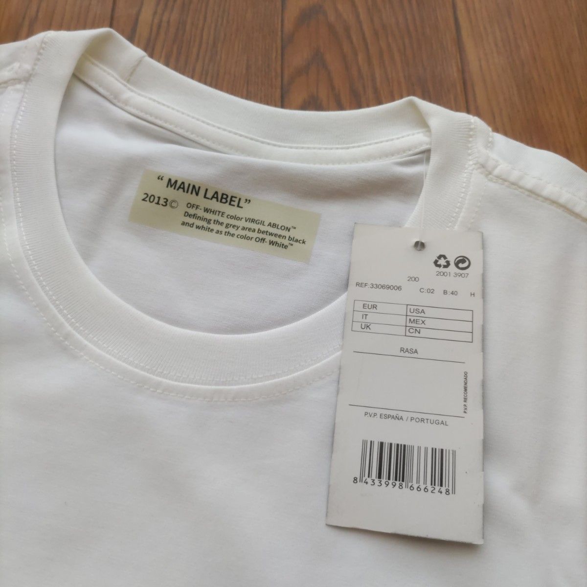 MAIN LABEL OFF-WHITE Tシャツ 新品未使用|PayPayフリマ