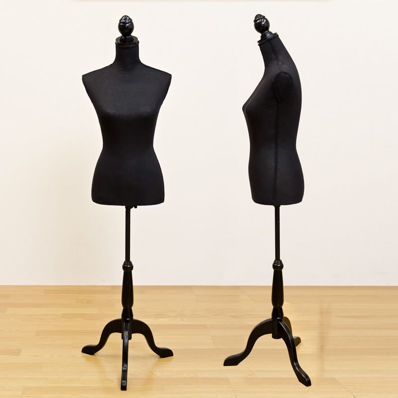 [ free shipping ] torso mannequin plain plain outlet with translation black ivory 