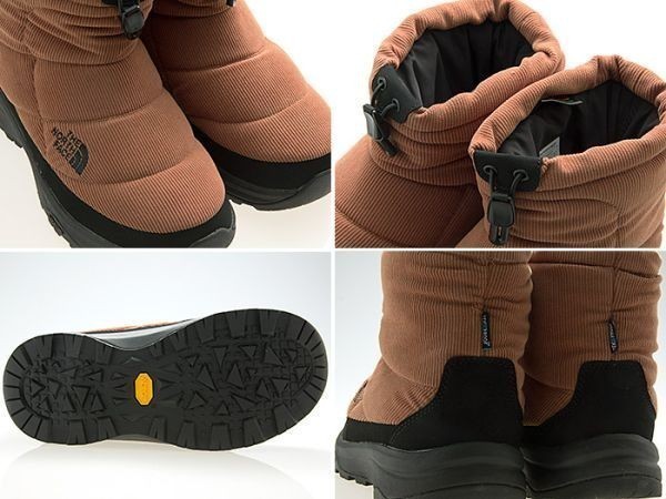 新品THE NORTH FACE/ザ ノースフェイス/NUPTSE BOOTIE WP/ヌプシ ブーティ/ショート/スノーブーツ/防水/撥水/ブラウン茶/NF52278-PK/25.0cm_画像3