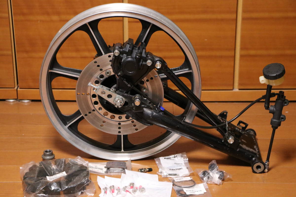 Z400FX E4 リア足廻り カワサキ純正 中古 スイングアーム リア Z400FX E4 リア足廻り カワサキ純正 中古 スイングアーム リア