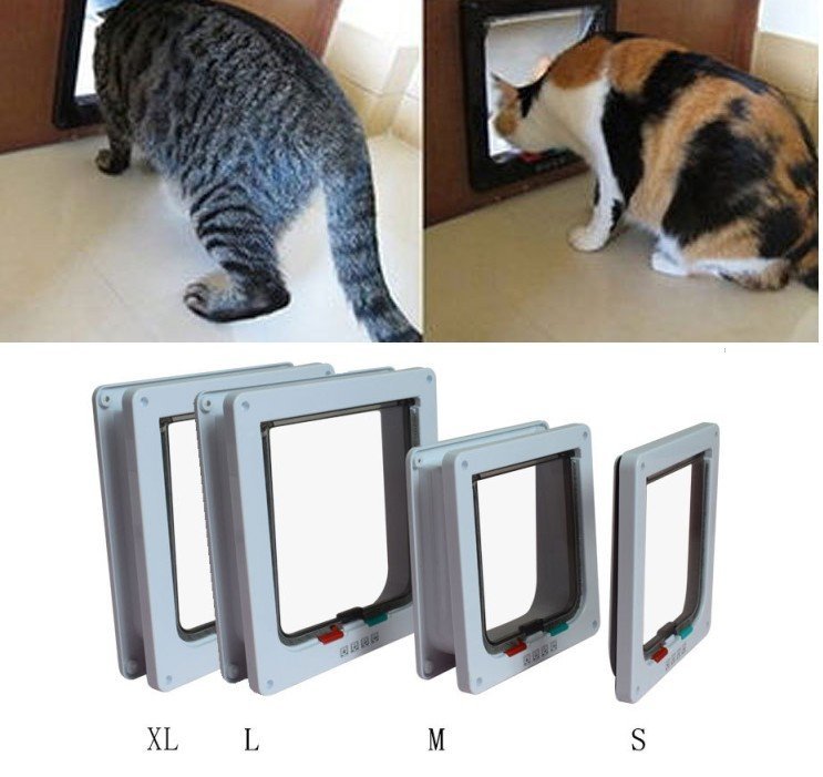 【VAPS_1】犬 猫用 ペットドア キャットドア 《Sサイズ》 《ブラウン》 出入り口 送込_画像3