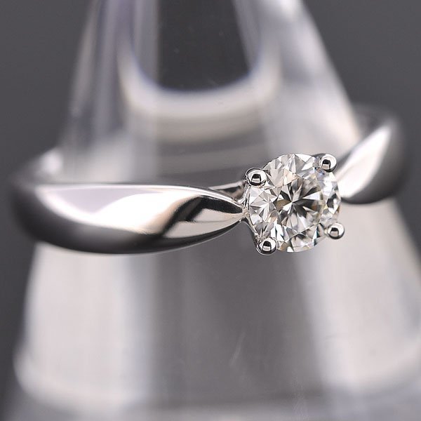 S2607【BSJBJ】TIFFANY&Co. ティファニー Pt950 ハーモニー ダイヤ リング 0.23ct I VVS-1 3EX 約4号 正規品 本物