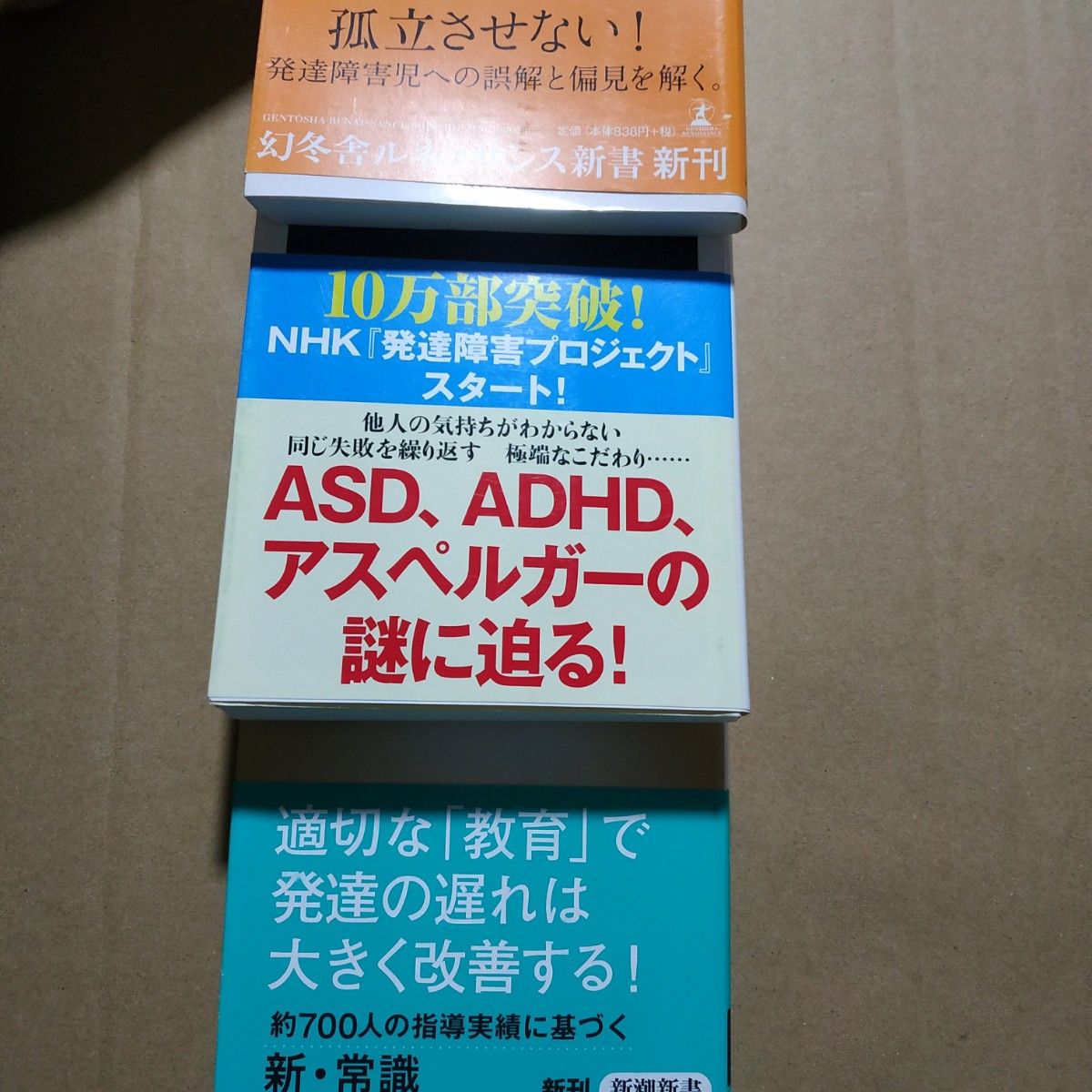 発達障害3冊 発達障害/岩波明 発達障害と向き合う 誤解だらけの発達障害 面白本棚 アスペルガー症候群 ADHD