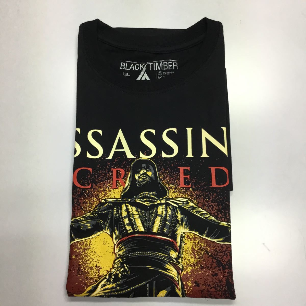 デザインプリント半袖Tシャツ ASSASSIN’S CREED Lサイズ アサシンズクリード SR3B4♪_画像4