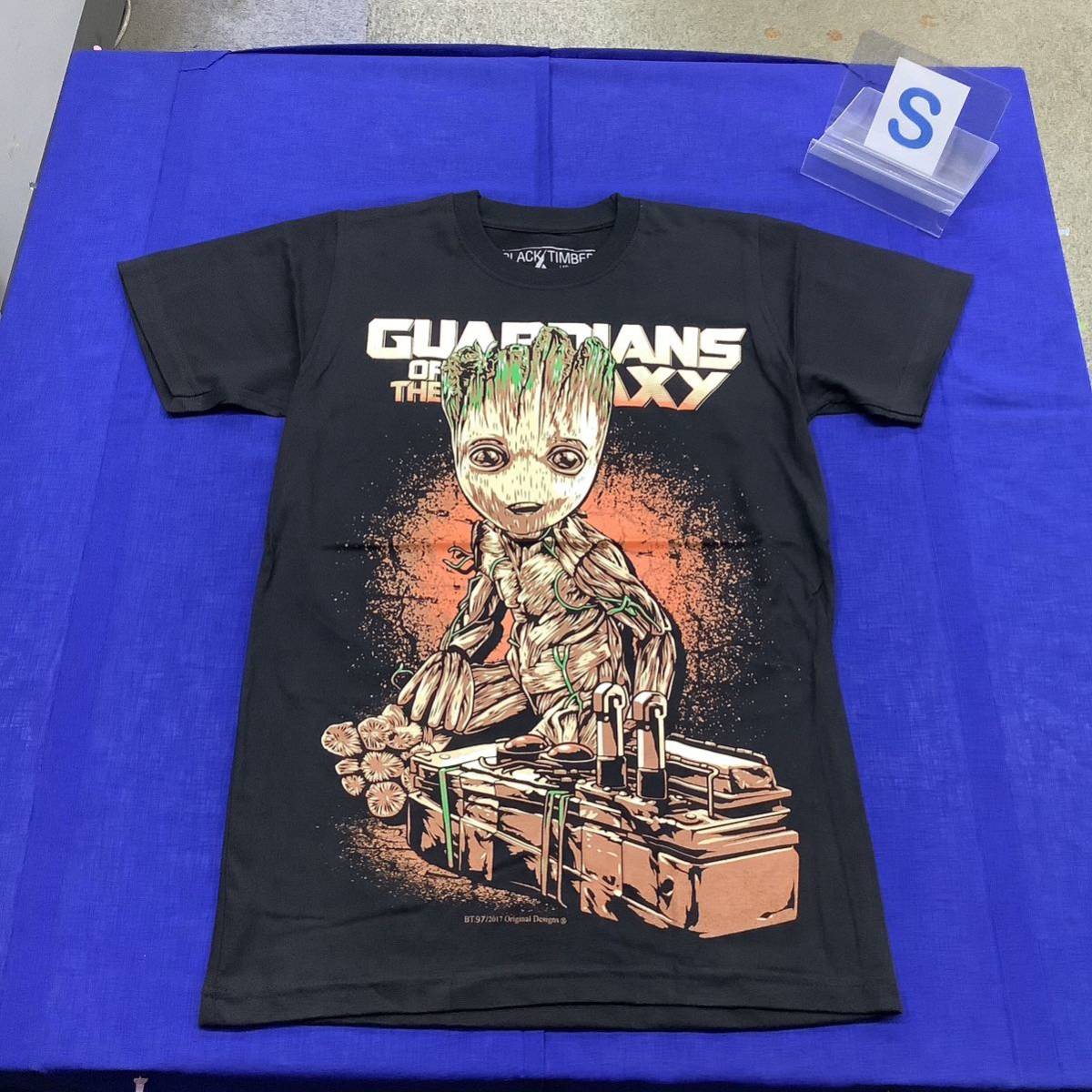 SR13S2. デザインTシャツ Sサイズ　Guardians of the Galaxy ② ガーディアンズオブギャラクシー　GROOT グルート　半袖Tシャツ_画像1