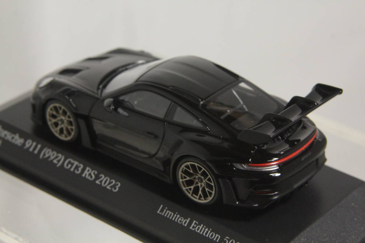 MINICHAMPS 1/43 ポルシェ 911 ( 992 ) GT3 RS 2023 Black with gold wheel_画像7