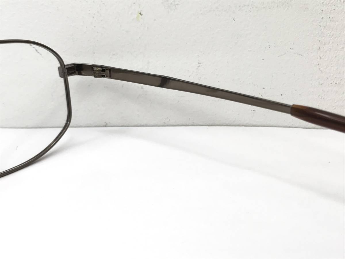 2K438 眼鏡 メガネフレーム ブランド GERRY cosby 18.0ｇ フルリム オシャレ ブラウン シンプル 55□15 140 ブランド めがねの画像6
