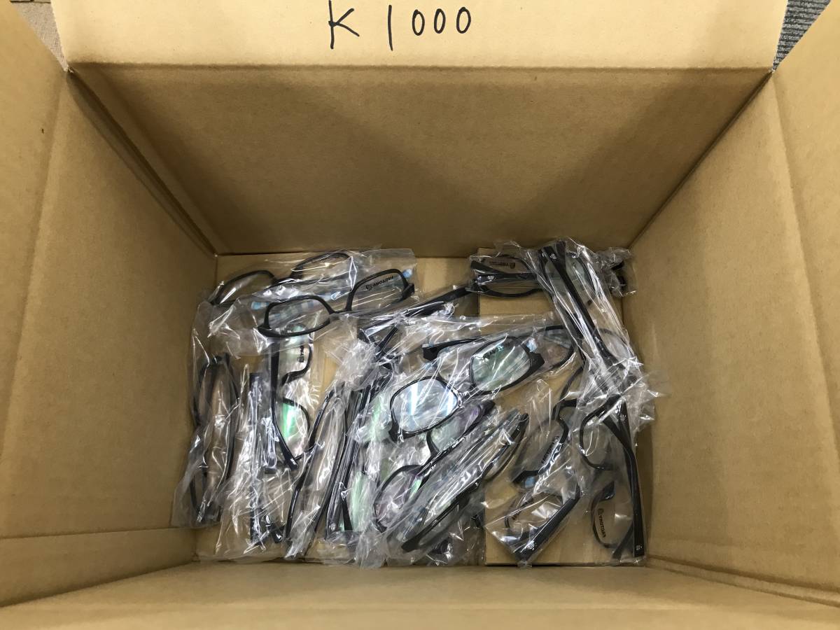 K1000 メガネフレーム 新品未使用品 約4kg 大量セット 長期保管品 フルリム 眼鏡 各種 まとめ売り_画像2
