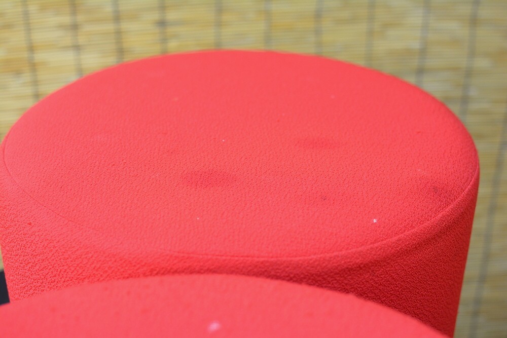 Okamura/oka blur cloth-covered stool 1 pcs 30600 jpy. . goods 3 pcs. set 