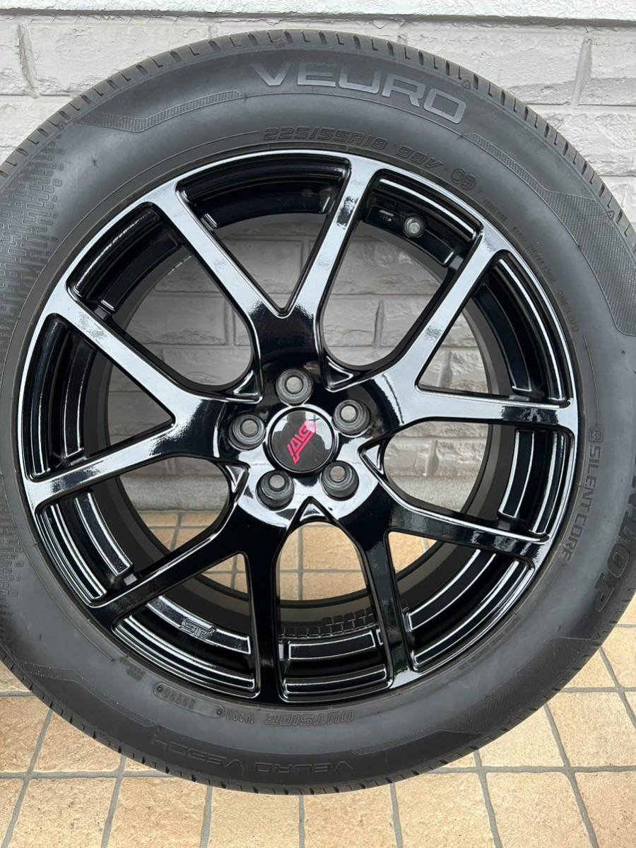 スバルXV STI18インチホイール ブラック　225/55R18ダンロップ VEURO VE304プレミアムコンフォートタイヤセット 溝7ミリ　2020年製_画像6