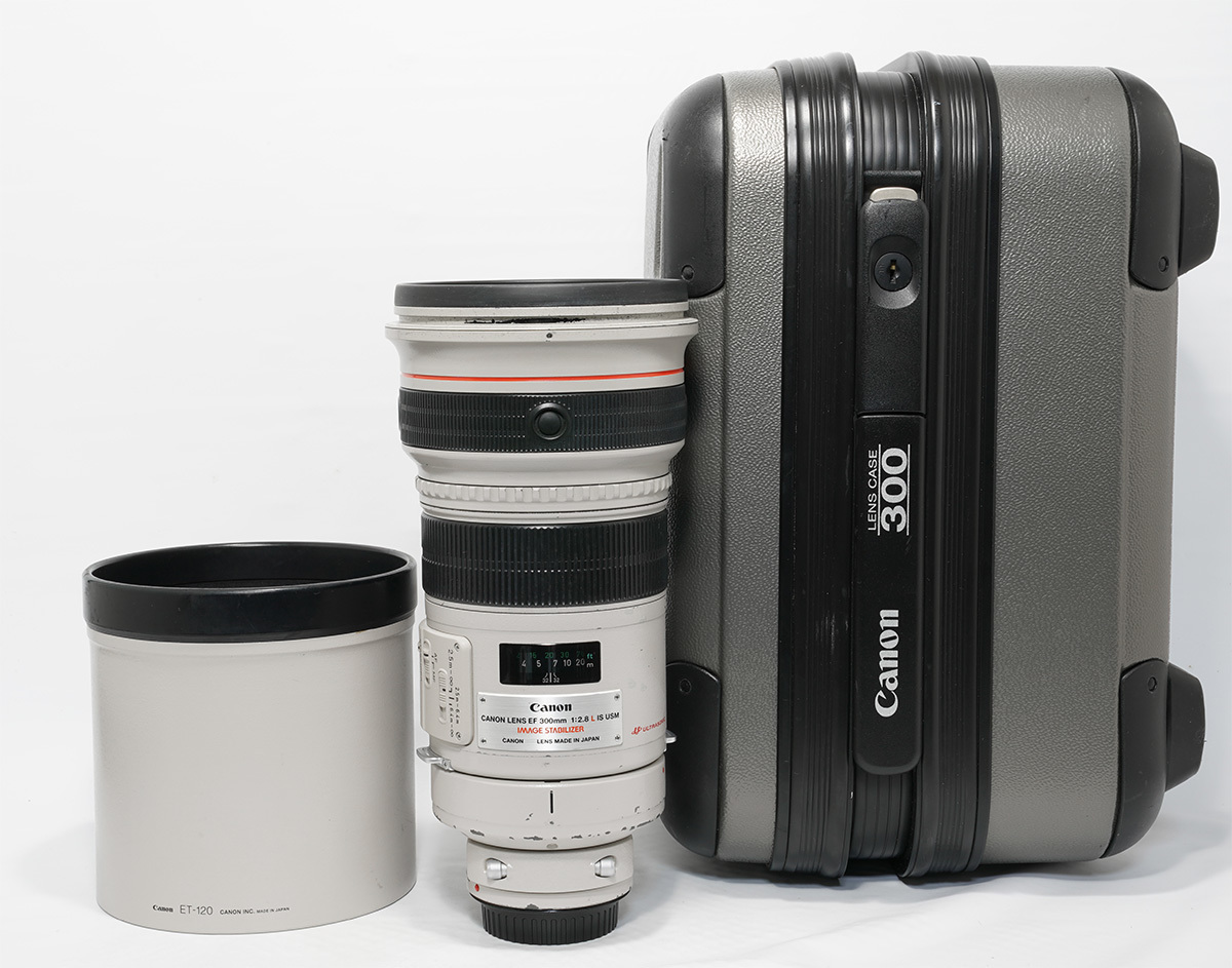 即決 動作保証 Canon キヤノン EF300mm F2.8L IS USM ケース付き_画像1