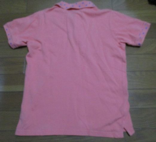 Laundry　ピンク　ウェスタン　パッチ　ポロシャツ　EXTRASMALL　デカロゴ　袖襟が星　ランドリーボーイ　ワッペン　_画像4
