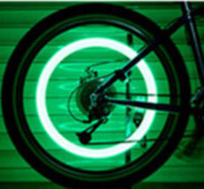送料無料 激安奉仕 タイヤバルブライト グリーン LED 振動センサー 自転車 バイク 自動車 OK 2本セット 発送迅速 点灯テスト済_画像2