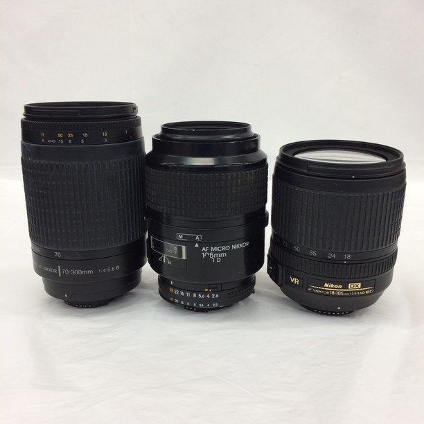 Nikon　ニコン　D7000 + AF-S DX NIKKOR 18-105 + AF NIKKOR 70-300 + AF MACRO NIKKOR 105　通電確認済み【BJAQ8045】_画像9