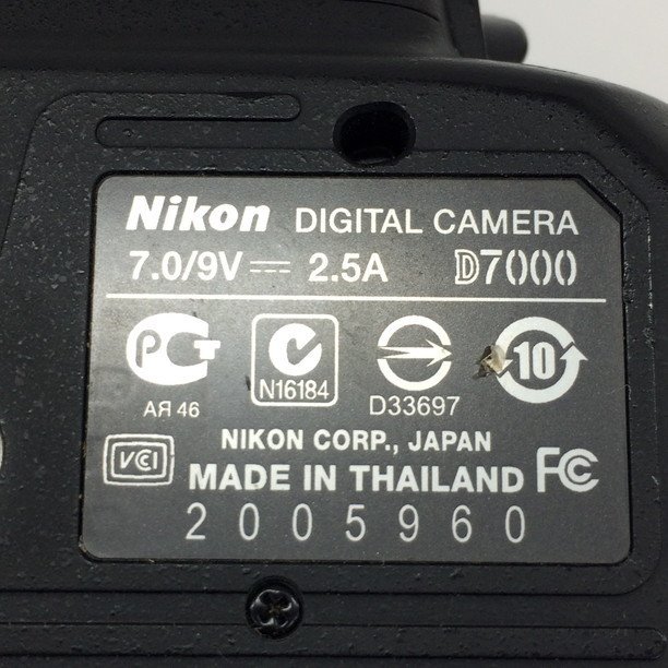 Nikon　ニコン　D7000 + AF-S DX NIKKOR 18-105 + AF NIKKOR 70-300 + AF MACRO NIKKOR 105　通電確認済み【BJAQ8045】_画像6