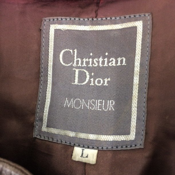 ChristianDior クリスチャンディオール ジャケット ブラウン系 Lサイズ MONSIEUR KS5001【BJAW2049】_画像4