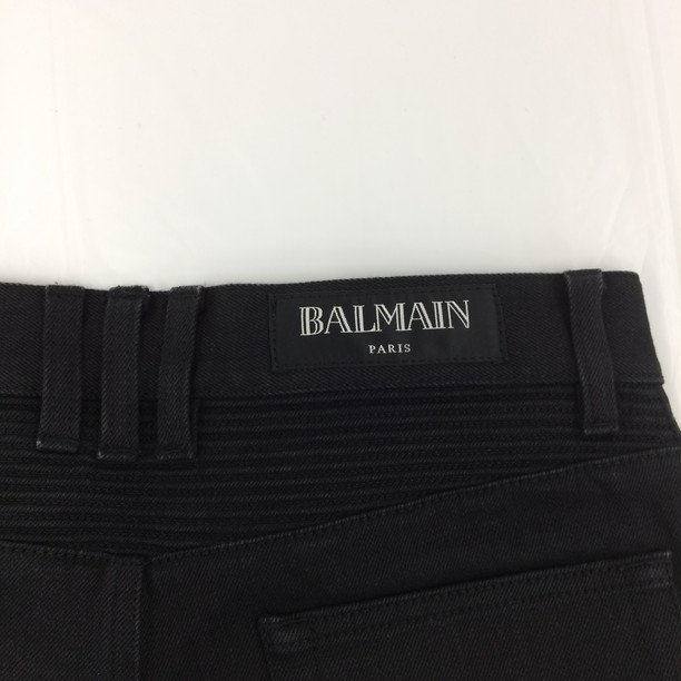 BALMAIN　バルマン　ジーパン　ブラック　サイズ29【BJAY2039】_画像4