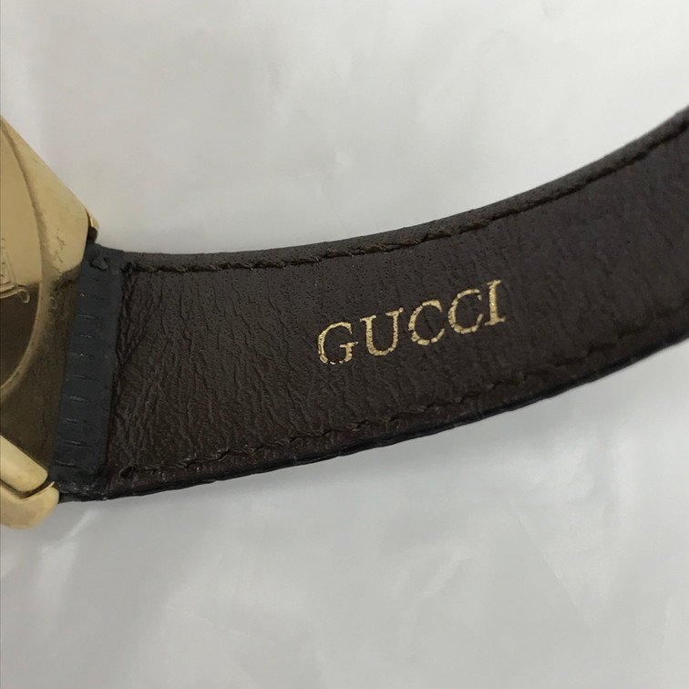 GUCCI　グッチ　クォーツ　腕時計　01 4100 474　不動品【BJAC6001】_画像6