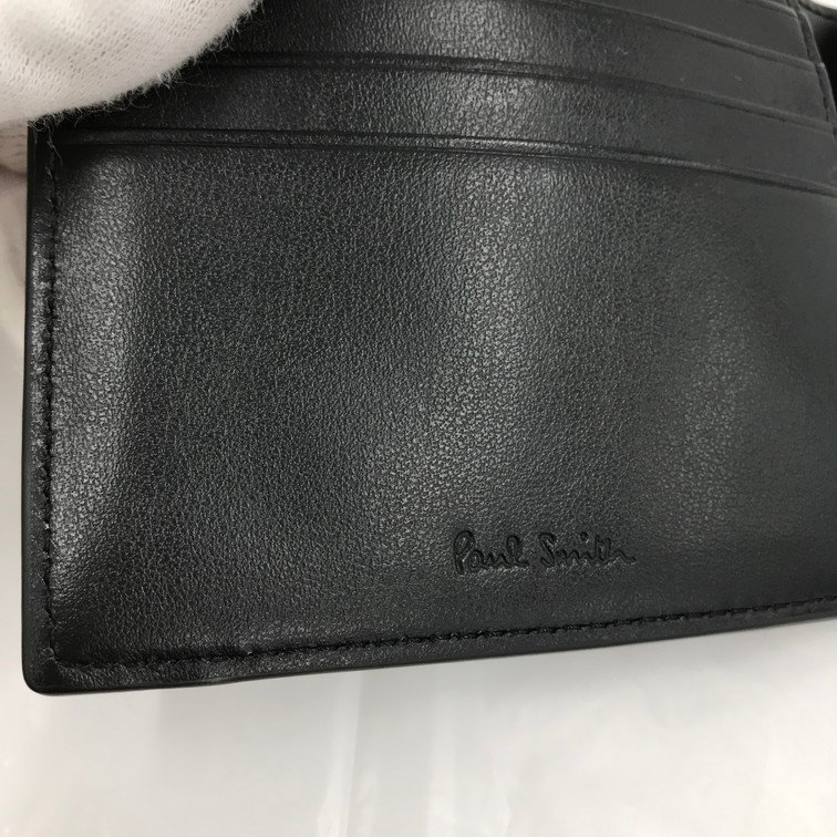 Paul Smith　ポールスミス　二つ折り財布　14447-0823/BPS655　牛革　メンズ　箱付き【BJAW3085】_画像9