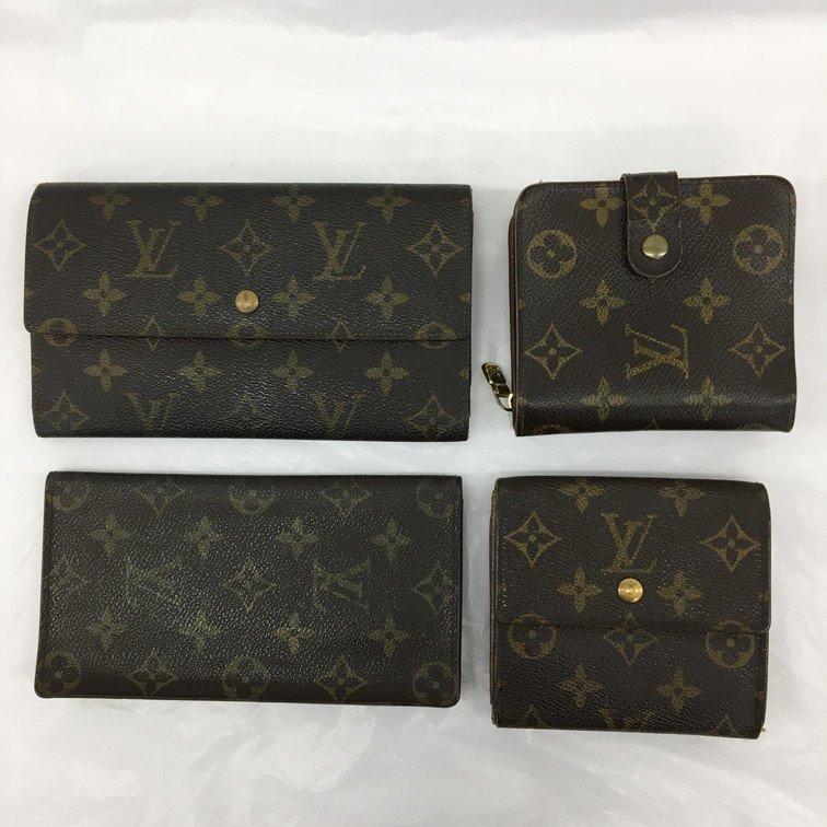 LOUIS VUITTON ルイ・ヴィトン　モノグラム　長財布/二つ折り財布/シガレットケース/iPhoneカバー 他 計10点 おまとめ【BJAW7039】_画像3