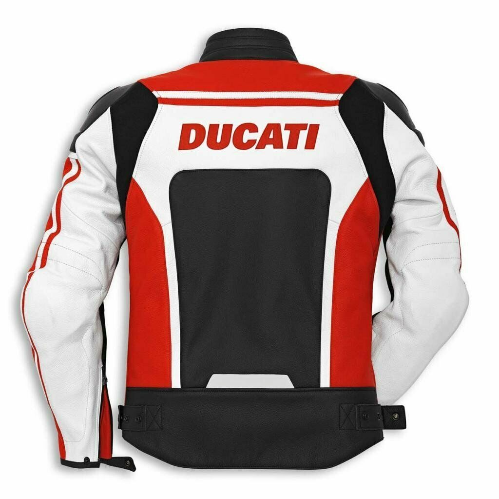 海外 送料込み 　高品質　 ドゥカティ・コルセ Ducati Corse 　本革　レーシング　レザージャケット　MOTOGP サイズ各種　本革　レプリカ_画像2