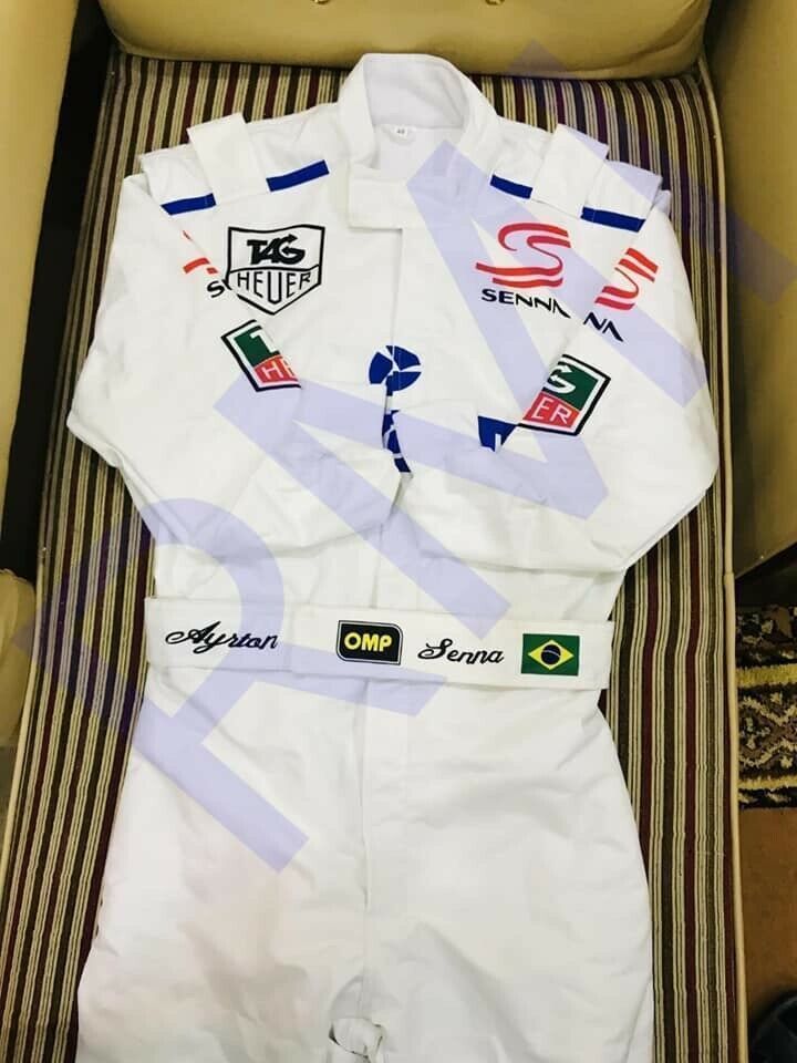  abroad postage included high quality i-ll ton * Senna F1 Rothmans 1984 Replica F1 racing cart racing suit size all sorts replica 