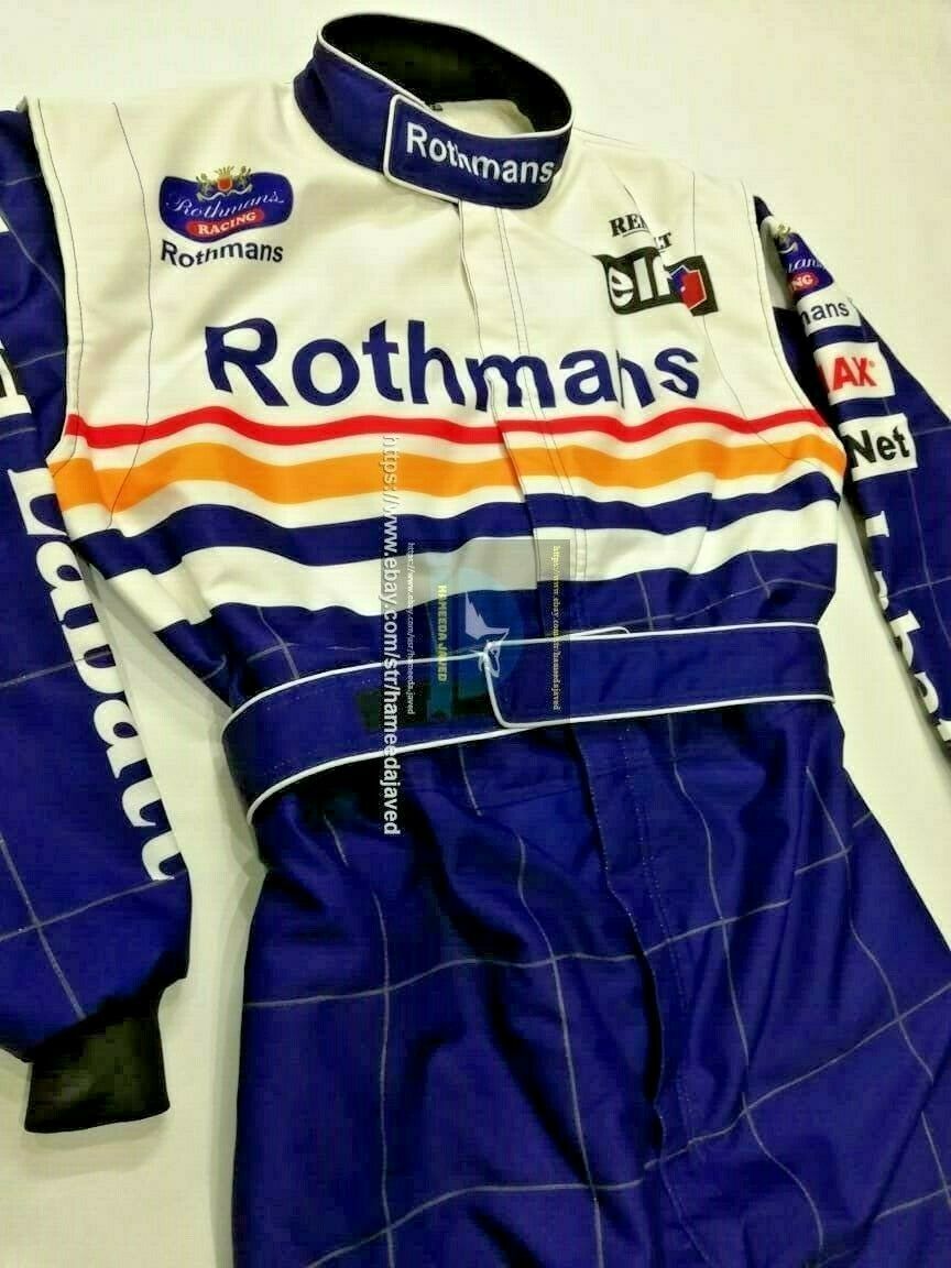  abroad postage included high quality teimon* Hill 1997 Damon Hill Racing F1 racing cart racing suit size all sorts replica 