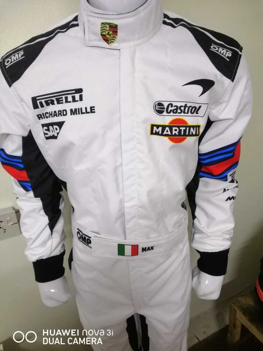 海外 送料込み 　高品質　 マルティニ レーシング.　MARTINI Racing　Sparco　レーシングカート　レーシングスーツ サイズ各種　レプリカ